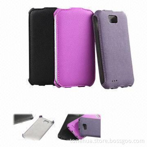 Leather mobile phone case for Samsung ATIV S/i8750